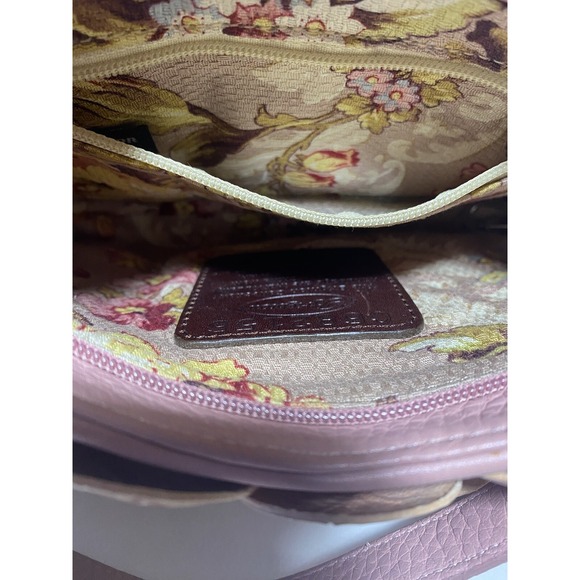 Brighton ROSALIE Bag Purse rose Pink LEATHER Flower 3D Petals C682156 - Picture 5 of 10